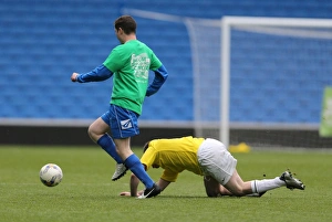 07 Play On Pitch 30APR15 PM Prints: Brighton & Hove Albion: Play on the Pitch - APRIL 2015, American Express Community Stadium