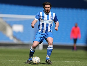 Prints of Play on the pitch match at the American Express Community Stadium, Brighton and Hove, England on 28 April 2015 Play On Pitch 2015 Prints: Brighton & Hove Albion: Play on the Pitch - April 28, 2015 (AMEX Community Stadium)