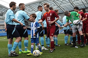 Ten Brighton & Hove Albion Players in Action during the May 1, 2015 Match