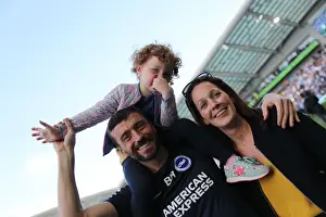 Prints of Lap of appreciation during the Premier League match between Brighton and Hove Albion and Manchester City at the American Express Community Stadium, Falmer, Brighton on the 12th May 2019 2018-19 Matches Prints: Brighton and Hove Albion: Premier League Survival Celebration - Players Lap of Appreciation (12 May 2019)