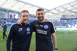 Prints of Lap of appreciation during the Premier League match between Brighton and Hove Albion and Manchester City at the American Express Community Stadium, Falmer, Brighton on the 12th May 2019 2018-19 Matches Prints: Brighton and Hove Albion: Premier League Survival Celebration - Players Lap of Appreciation (May 2019)