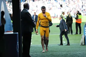 Prints of Lap of appreciation during the Premier League match between Brighton and Hove Albion and Manchester City at the American Express Community Stadium, Falmer, Brighton on the 12th May 2019 2018-19 Matches Prints: Brighton and Hove Albion: Premier League Survival Celebration - Players Lap of Appreciation (May 2019)