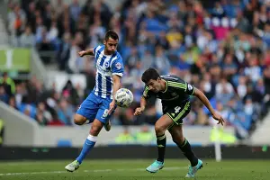 Middlesbrough 18OCT14 Prints: Brighton & Hove Albion: Sam Baldock in Action Against Middlesbrough (October 2014)