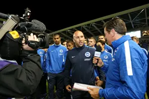 Rotherham United 15SEP15 Prints: Brighton and Hove Albion U18 Squad Introduced at Half Time against Rotherham United
