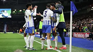 Takes A Penalty And Prints: Brighton and Hove Albion v Arsenal Premier League 04JAN25