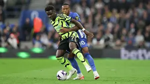 Arsenal Midfielder Bukayo Saka 7 Prints: Brighton and Hove Albion v Arsenal Premier League 06APR24