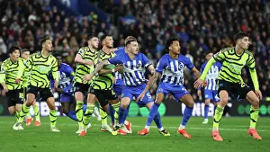 Jostles For Position Prints: Brighton and Hove Albion v Arsenal Premier League 06APR24