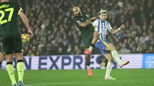Brentford Midfielder Bryan Mbeumo 19 Prints: Brighton and Hove Albion v Brentford Premier League 27DEC24