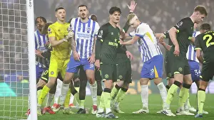 Jostles For Position Prints: Brighton and Hove Albion v Brentford Premier League 27DEC24