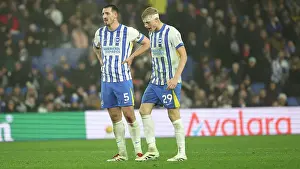 Looks Frustrated Prints: Brighton and Hove Albion v Brentford Premier League 27DEC24
