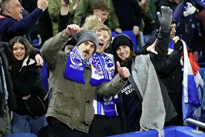 Matchday Fans Celebrate Win Prints: Brighton and Hove Albion v Chelsea FA Cup 5th Round 05FEB25