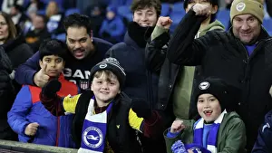 Groups Of Child Football Fans Prints: Brighton and Hove Albion v Chelsea FA Cup 5th Round 05FEB25