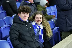Matchday Fans Celebrate Happy Prints: Brighton and Hove Albion v Chelsea Premier League 14FEB25