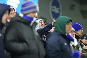 Matchday Fans Celebrate Happy Prints: Brighton and Hove Albion v Chelsea Premier League 14FEB25