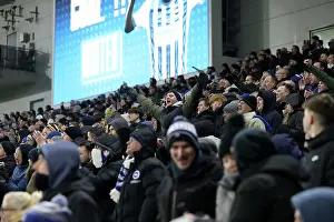 Matchday Fans Celebrate Happy Prints: Brighton and Hove Albion v Chelsea Premier League 14FEB25