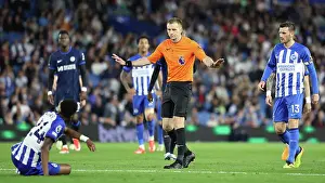 Referee Michael Salisbury Prints: Brighton and Hove Albion v Chelsea Premier League 15MAY24