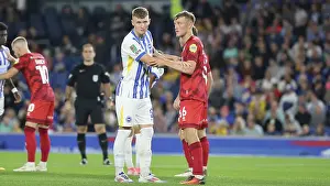 Jostles For Position Prints: Brighton and Hove Albion v Crawley Town Carabao Cup 27AUG24