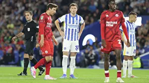 Jostles For Position Prints: Brighton and Hove Albion v Crawley Town Carabao Cup 27AUG24