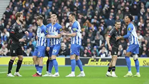 Jostle For Position Prints: Brighton and Hove Albion v Crystal Palace Premier League 04FEB24
