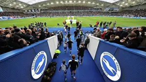 Teams Emerge Prints: Brighton and Hove Albion v Crystal Palace Premier League 04FEB24