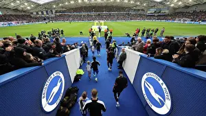 Teams Emerge Prints: Brighton and Hove Albion v Crystal Palace Premier League 04FEB24