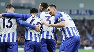 Scores A Goal 3 0 Prints: Brighton and Hove Albion v Crystal Palace Premier League 04FEB24