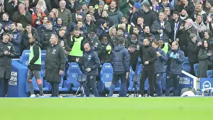 In The Dugout Prints: Brighton and Hove Albion v Crystal Palace Premier League 04FEB24
