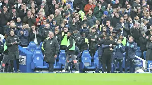 In The Dugout Prints: Brighton and Hove Albion v Crystal Palace Premier League 04FEB24