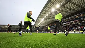 Warming Up Prints: Brighton and Hove Albion v Crystal Palace Premier League 04FEB24