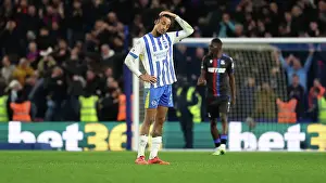 Looks Frustrated Prints: Brighton and Hove Albion v Crystal Palace Premier League 16DEC24