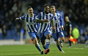 Brighton Midfielder Scores A Goal Gallery: Brighton and Hove Albion v Derby County