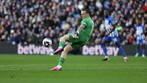 Everton Goalkeeper Jordan Pickford 1 Prints: Brighton and Hove Albion v Everton Premier League 24FEB24