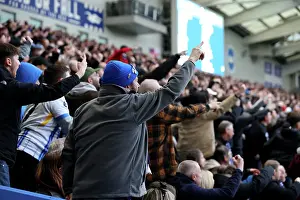 Cheering Prints: Brighton and Hove Albion v Everton Premier League 25JAN25