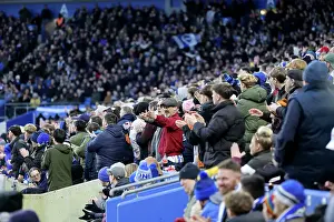 Cheering Prints: Brighton and Hove Albion v Everton Premier League 25JAN25