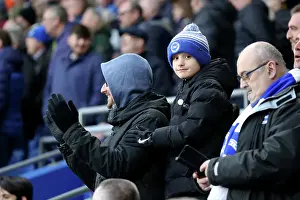 Cheering Prints: Brighton and Hove Albion v Everton Premier League 25JAN25