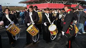 Christs Hospital Marching Band Prints: Brighton and Hove Albion v Everton Premier League 25JAN25
