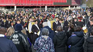 Christs Hospital Marching Band Prints: Brighton and Hove Albion v Everton Premier League 25JAN25