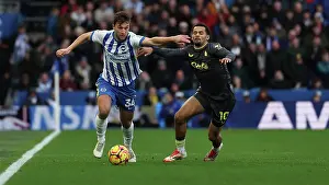 Everton Midfielder Iliman Ndiaye 10 Prints: Brighton and Hove Albion v Everton Premier League 25JAN25