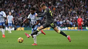 Everton Midfielder Jesper Lindstrm 29 Prints: Brighton and Hove Albion v Everton Premier League 25JAN25