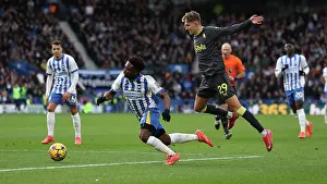 Everton Midfielder Jesper Lindstrm 29 Prints: Brighton and Hove Albion v Everton Premier League 25JAN25