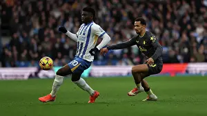 Everton Midfielder Iliman Ndiaye 10 Prints: Brighton and Hove Albion v Everton Premier League 25JAN25