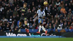 Everton Midfielder Jesper Lindstrm 29 Prints: Brighton and Hove Albion v Everton Premier League 25JAN25