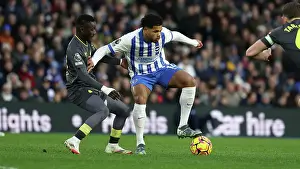 Everton Midfielder Idrissa Gueye 27 Prints: Brighton and Hove Albion v Everton Premier League 25JAN25