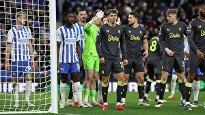 Jostles For Position Prints: Brighton and Hove Albion v Everton Premier League 25JAN25