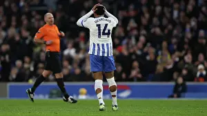 Looks Frustrated Prints: Brighton and Hove Albion v Everton Premier League 25JAN25