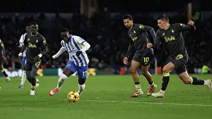 Weaves His Way Through Prints: Brighton and Hove Albion v Everton Premier League 25JAN25
