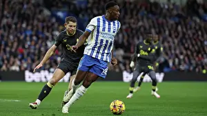Everton Midfielder Iliman Ndiaye 10 Prints: Brighton and Hove Albion v Everton Premier League 25JAN25