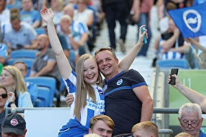 Family Football Supporters Gallery: Brighton and Hove Albion v Fulham Premier League 01SEP18