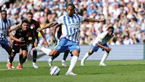 Takes A Penalty And Prints: Brighton and Hove Albion v Leicester City Premier League 12APR25