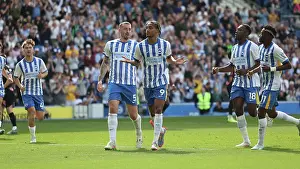 Takes A Penalty And Prints: Brighton and Hove Albion v Leicester City Premier League 12APR25
